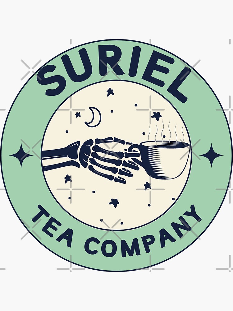 Aperçu 3 sur 3. Sticker avec l'œuvre Compagnie de thé Acotar Suriel créée et vendue par maevuhhh.