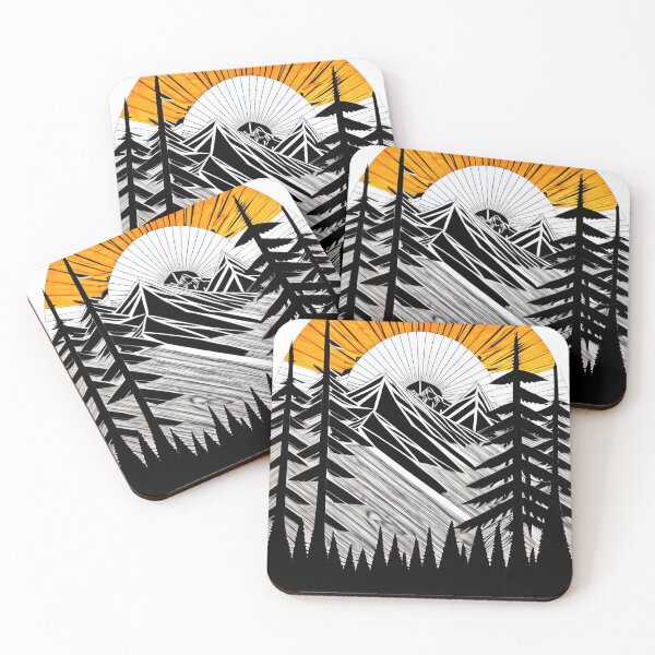 Item preview, Mountain Sunset, Boho AI Art, Housewarming Gift designed and sold by casaai.