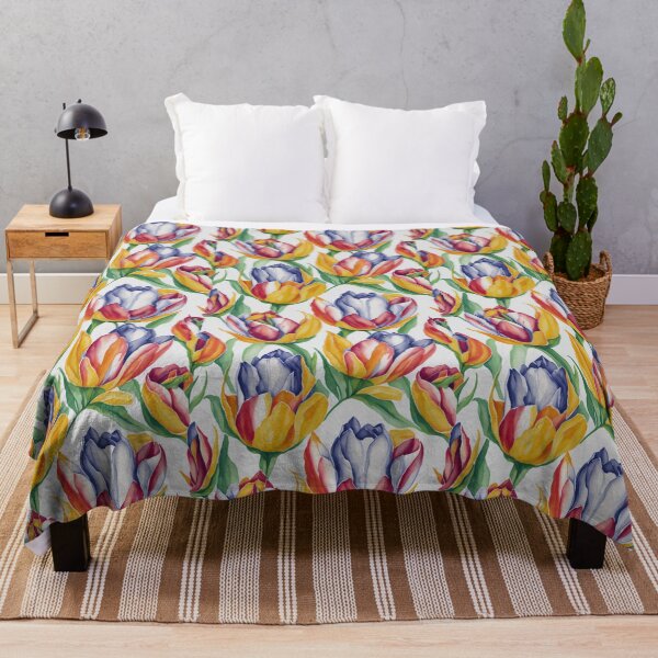 Item preview, colorful tulip flower pattern designed and sold by kiyaansh16.