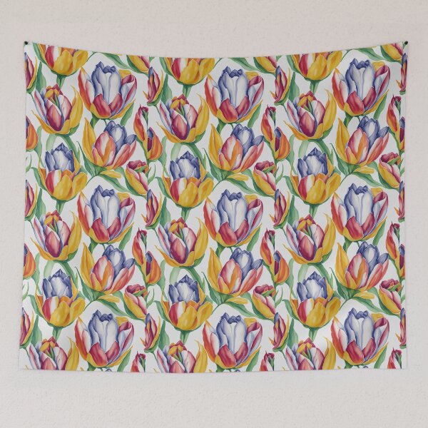 Item preview, colorful tulip flower pattern designed and sold by kiyaansh16.