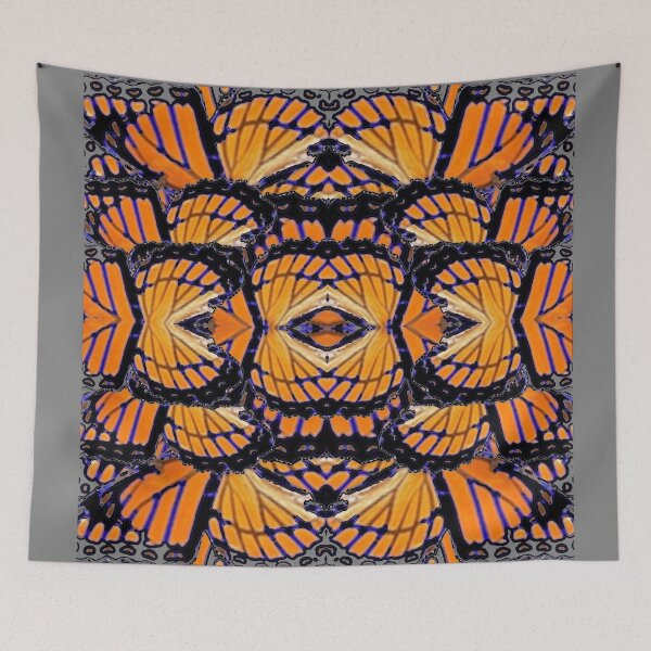 Item preview, MONARCH BUTTERFLY WING PATTERNS GREY ART designed and sold by sharlesart.