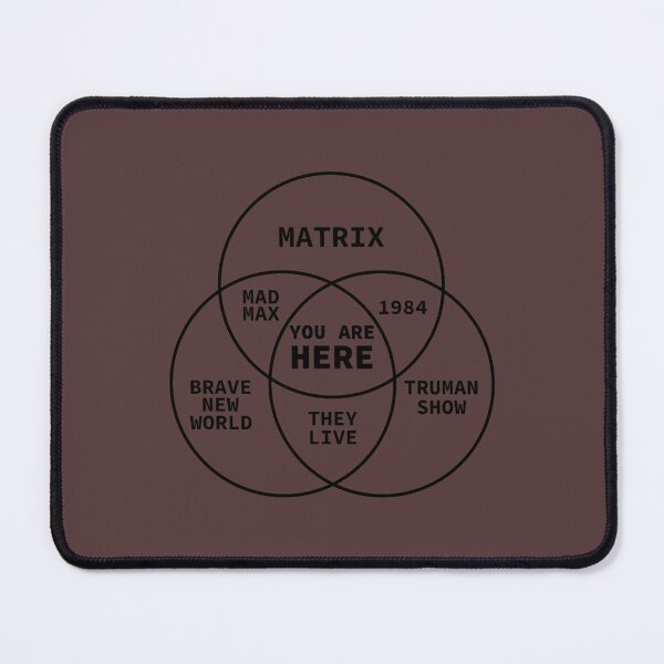 Item preview, George Orwell - 1984 - You Are Here Meme (Black) designed and sold by Bayenathalie.