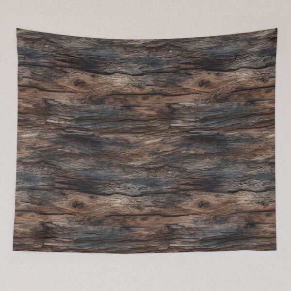 Item preview, Dark Stained Weathered Wood Grain Pattern designed and sold by Sturdust.