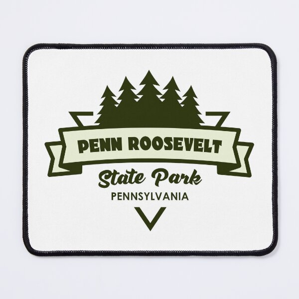 Item preview, Penn Roosevelt State Park Pennsylvania Trees And Ribbon designed and sold by bivenart.