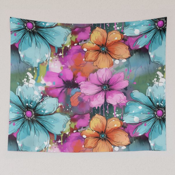 Item preview, Beautiful Ink washed Floral Splatter Pattern 7 designed and sold by Gypsykiss.