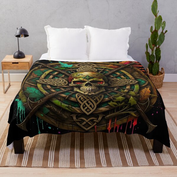 Item preview, Tribal Celtic skull shield designed and sold by Coexist In Tee's .