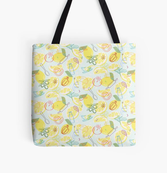 Farm Fresh Lemons, Farm Fresh Tote Bag, Lemon Gift, Lemon Print