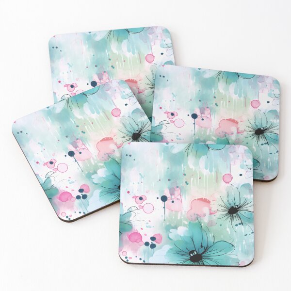 Item preview, Beautiful Ink washed Floral Splatter Pattern 8 designed and sold by Gypsykiss.