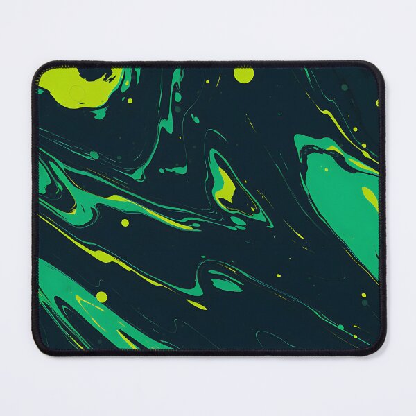 Item preview, Fluid Fusion - A Captivating Blend of Dark Yellow and Cyan designed and sold by vadimcarazan.