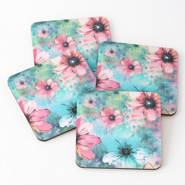 Item preview, Beautiful Ink washed Floral Splatter Pattern 9 designed and sold by Gypsykiss.