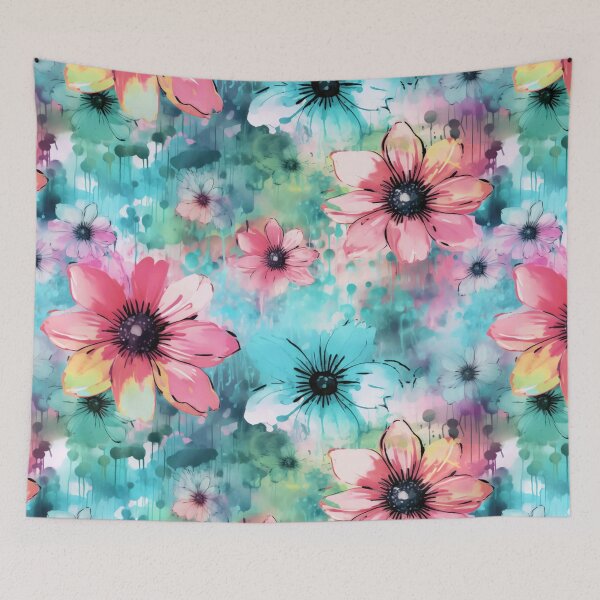 Item preview, Beautiful Ink washed Floral Splatter Pattern 9 designed and sold by Gypsykiss.