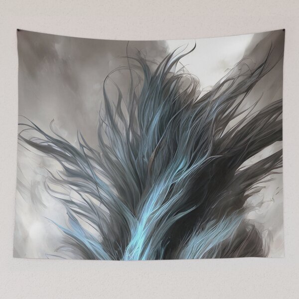 Item preview, MistHaven Foggy Monster - Silent Eclipse Embracing the Darkness Within designed and sold by IsdinMisthaven.
