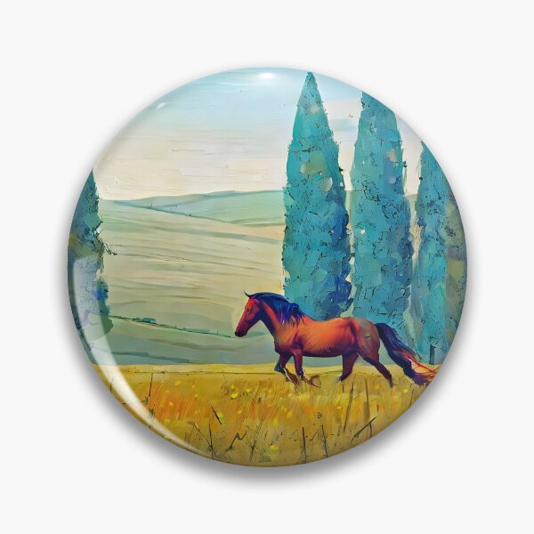 Item preview,  horse and cypress trees designed and sold by bogfl.