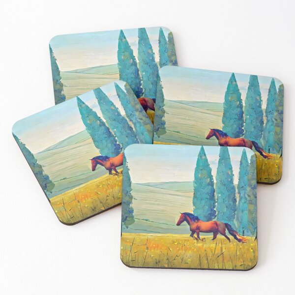 Item preview,  horse and cypress trees designed and sold by bogfl.