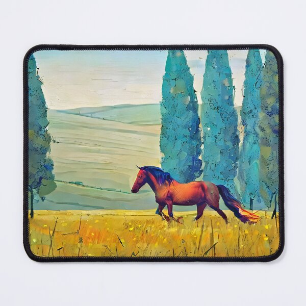 Item preview,  horse and cypress trees designed and sold by bogfl.