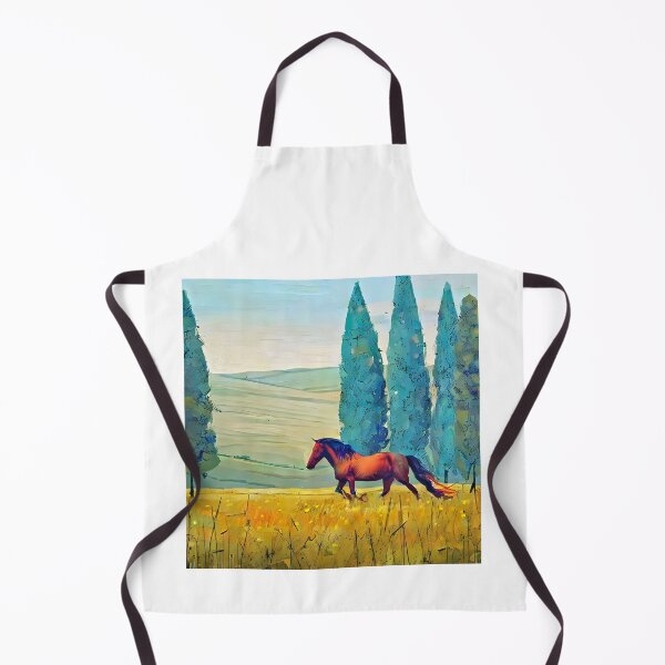 Item preview,  horse and cypress trees designed and sold by bogfl.