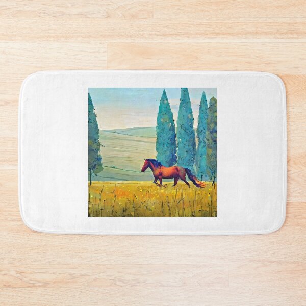 Item preview,  horse and cypress trees designed and sold by bogfl.