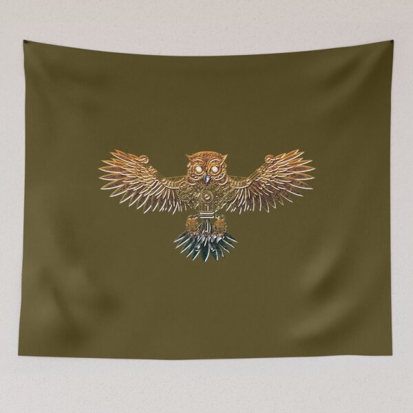 Item preview, Bronze Steampunk Flying Owl 	 	 designed and sold by wabwstumgi72.