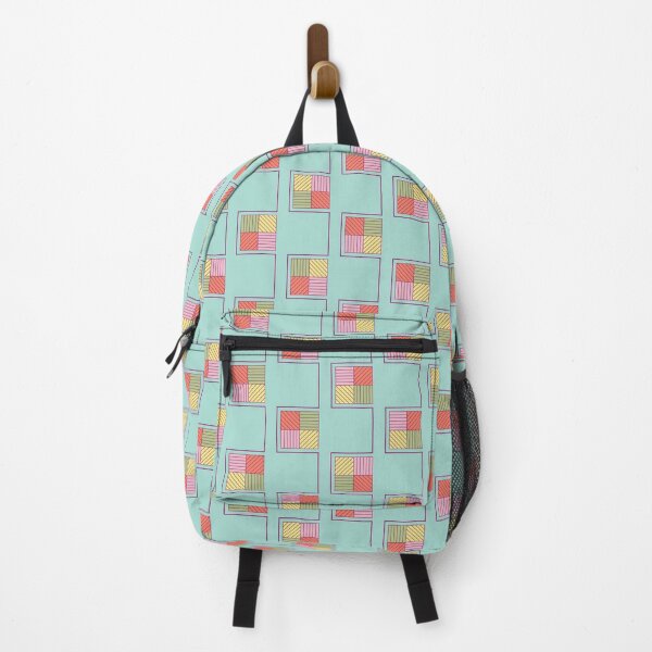 Item preview, Retro Modern Abstract Square Checkerboard in Blue designed and sold by scome.