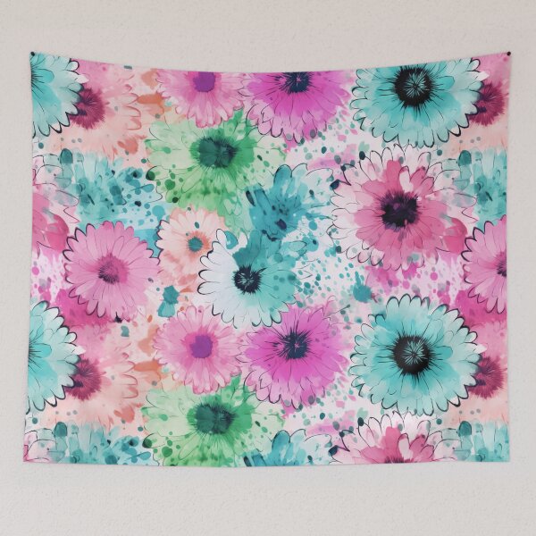 Item preview, Beautiful Ink washed Floral Splatter Pattern 10 designed and sold by Gypsykiss.