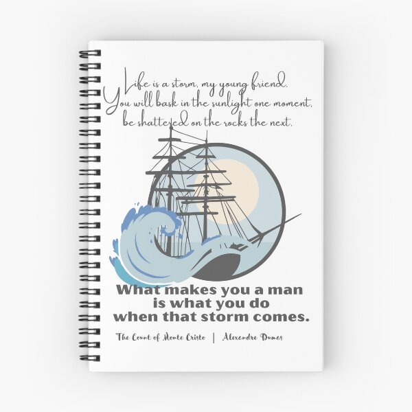 Item preview, Life is a Storm Dumas Inspirational Quote designed and sold by missdebi27.
