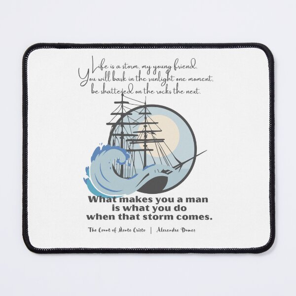 Item preview, Life is a Storm Dumas Inspirational Quote designed and sold by missdebi27.