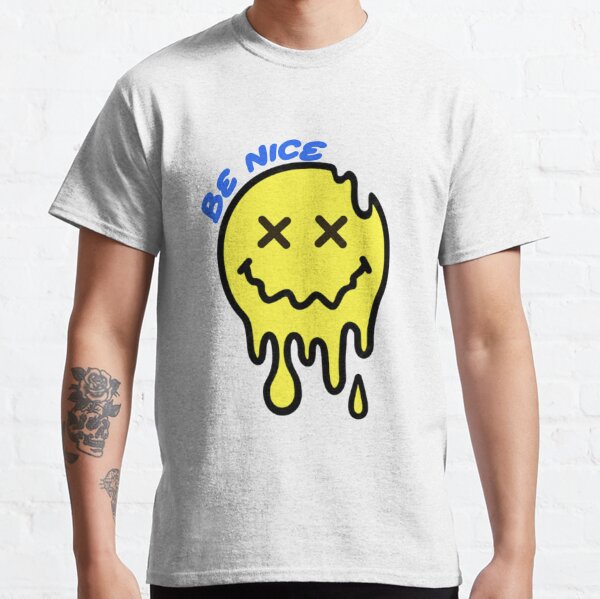 Keep on Smiling Melting Smiley Face Tee Shirt, Trippy Smiley Face shir –  Fractalista Designs