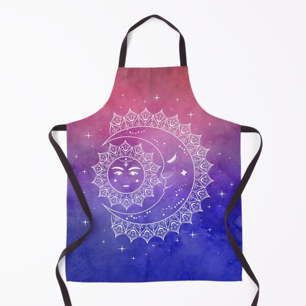 Item preview, Celestial Aesthetic Sun and Moon in Watercolor Universe designed and sold by Trish Dish.