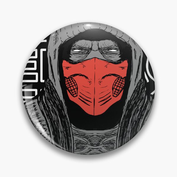 Item preview, red-clad ninja in streetwear style v2 designed and sold by deathanarchy.