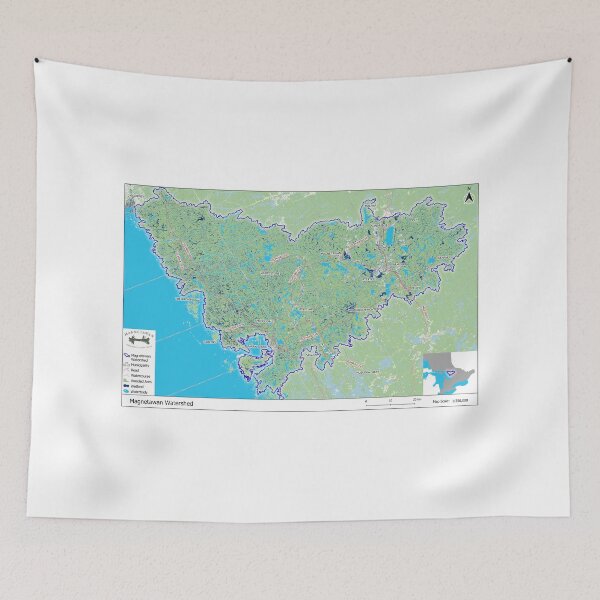 Item preview, Magnetawan River watershed map designed and sold by Magnetawan Watershed Land Trust.