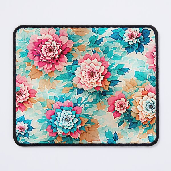Item preview, Pink and Blue Flowers designed and sold by Islandadora.
