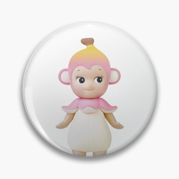Item preview, pink banana monkey sonny angel designed and sold by purpletooths.