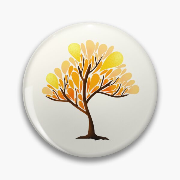Item preview, Autumn colors abstract tree cottagecore and hygge sticker by DozyJov designed and sold by DozyJov.