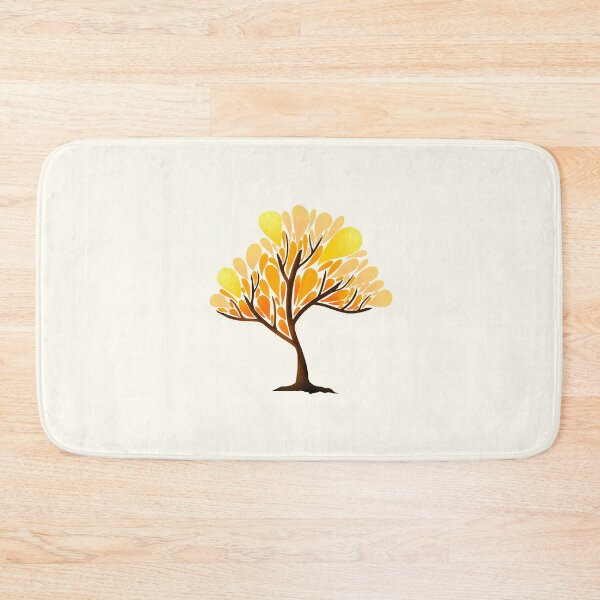 Item preview, Autumn colors abstract tree cottagecore and hygge sticker by DozyJov designed and sold by DozyJov.