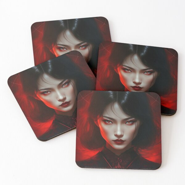 Item preview, Red Woman Portrait Fierce Powerful designed and sold by CuratedChoices.