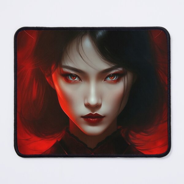 Item preview, Red Woman Portrait Fierce Powerful designed and sold by CuratedChoices.