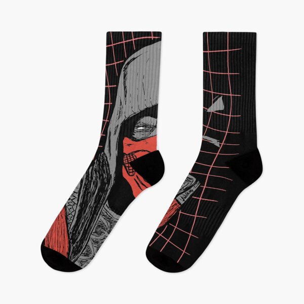 Item preview, Red-clad ninja in streetwear style designed and sold by deathanarchy.