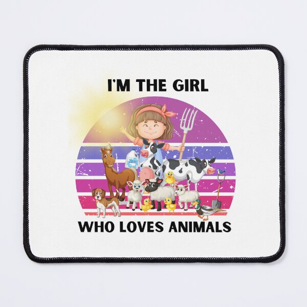 Item preview, I'm the girl who loves animals  designed and sold by WHDProduction45.