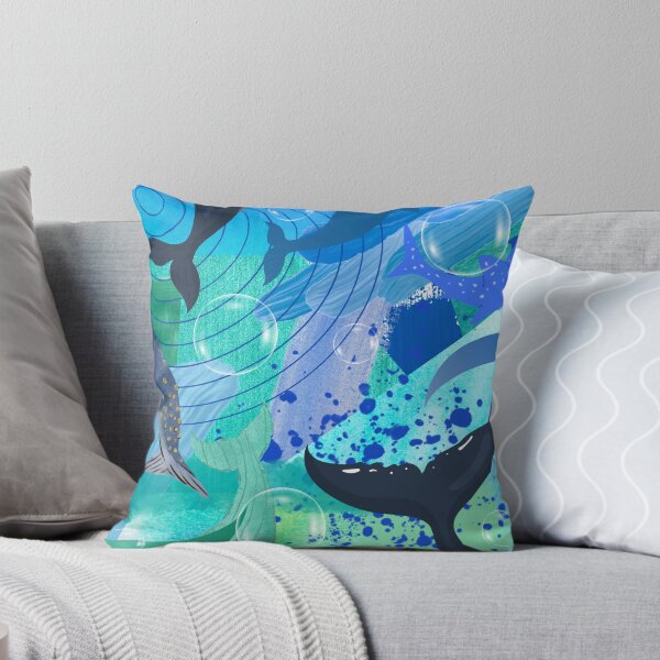 Item preview, Tails of Whales Collage Art designed and sold by Scotti Cohn.