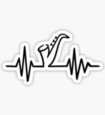 Saxophone frequency Sticker