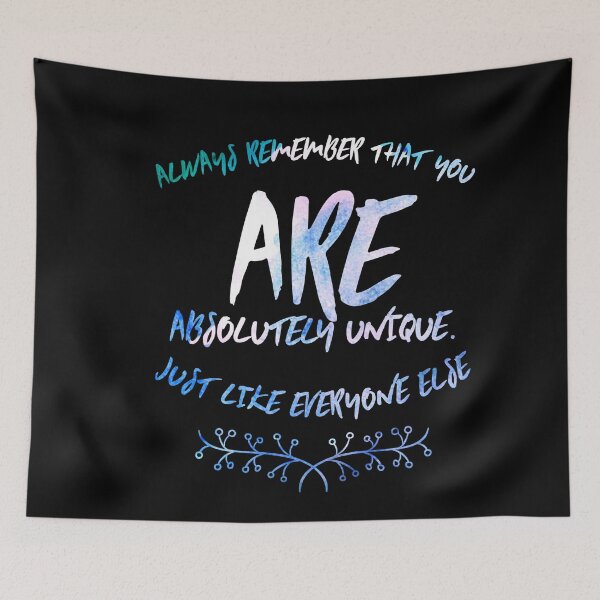 Item preview, ""Always remember that you are absolutely unique. Just like everyone else." -Margaret Mead"  designed and sold by DeluxBee.