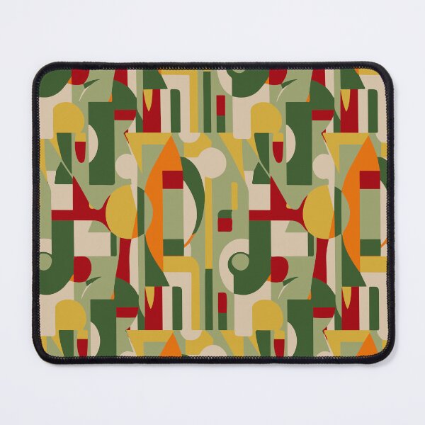 Item preview, Mcm 078 - abstract pattern - (green, red and yellow) designed and sold by leartset.