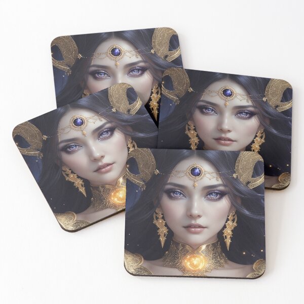 Item preview, Cosmic Witch Portrait designed and sold by CuratedChoices.