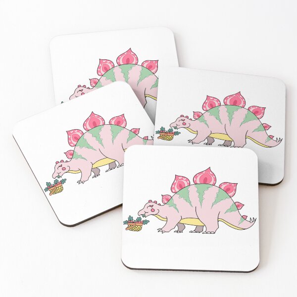 Item preview, Strawberry Picnic with a Stegosaurus designed and sold by Thenerdlady.