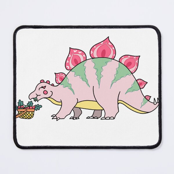 Item preview, Strawberry Picnic with a Stegosaurus designed and sold by Thenerdlady.