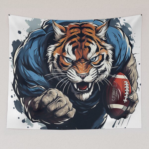 Item preview, tiger soccer player designed and sold by javierparra.