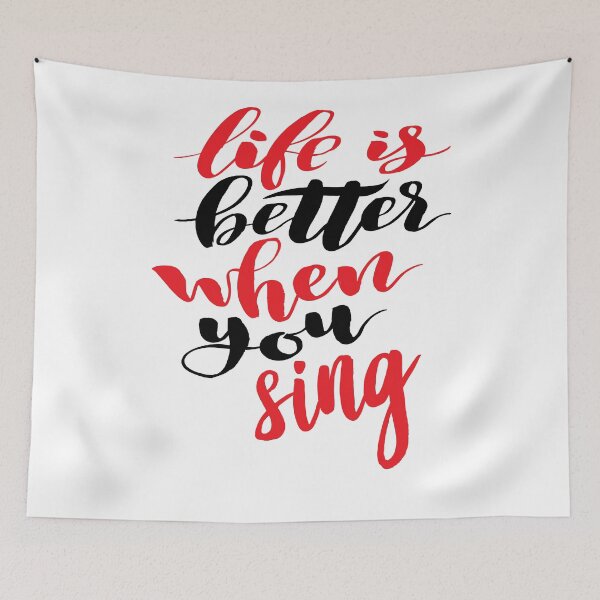 Item preview, Life is Better When You Sing. Love Singing Happy designed and sold by ProjectX23.