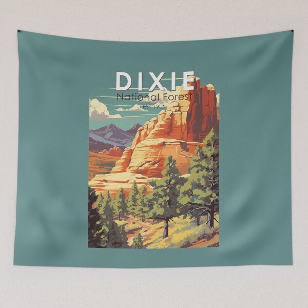 Item preview, Dixie National Forest Utah Travel Art Vintage designed and sold by KrisSidDesigns.