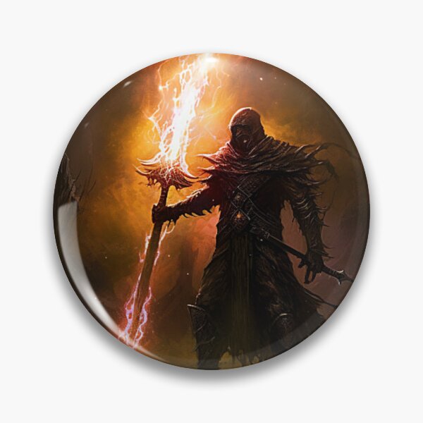 Item preview, Flaming Sword Warrior designed and sold by Dawn van Doorn.