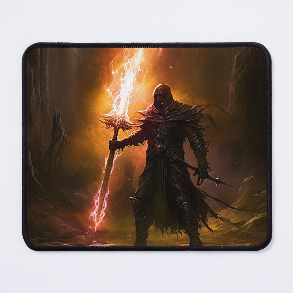 Item preview, Flaming Sword Warrior designed and sold by Dawn van Doorn.